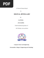 Digital Jewellary: A Technical Seminar Report On