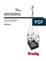 Rigging Requirements For Personnel Platforms Cranes and Derricks Used in Construction