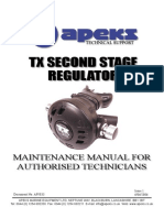 TX Second Stage Regulator: Maintenance Manual For Authorised Technicians