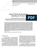 Annual Wholesale Distributor Spending On Products