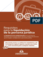 Camara de Ccio - Requisitos - Liquidacion - Persona - Jurídica