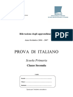 Invalsi Italiano 2006-2007 Primaria Seconda