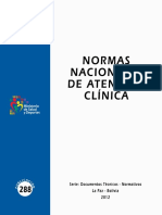 Normas Nacionales de atencion clinica 2012