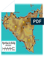 Mapa de Pirro en Sicilia