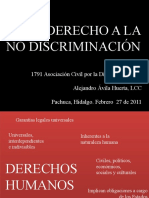 El Derecho A La No Discriminación