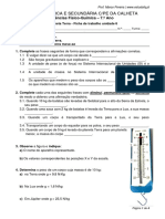 FQ7 Planeta Terra - Ficha Unidade 6