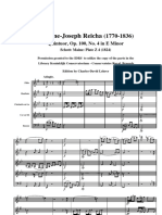 Reicha, A. 5teto Op.100 n.4 in E m Partitura General