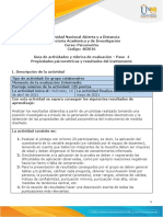 Guía de Actividades y Rúbrica de Evaluación - Unidad 3 - Paso 4 - Obtener Propiedades Psicométricas y Resultados Del Instrumento