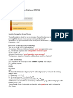 Introduction To Analysis of Variance