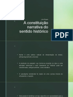 A Constituição Narrativa Do Sentido Histórico