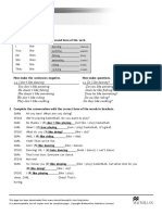 Worksheet 11: Verb + Gerund