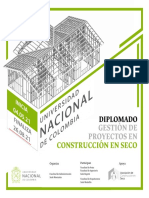 InFO DIPLOMADO Gestión de Proyectos en Construcción en Seco UN 04 05 - 26 08