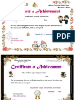 4 Certificates Dalila Ouchene