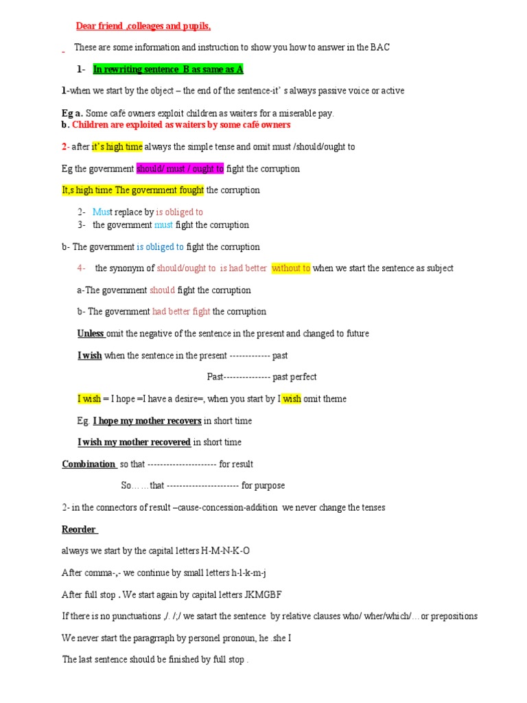 Bac Revision and Instructions | PDF | Money Laundering | Syllable