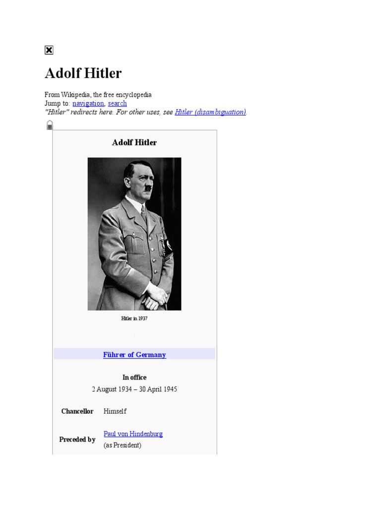 Hitler | PDF | Adolf Hitler | Nazi Party