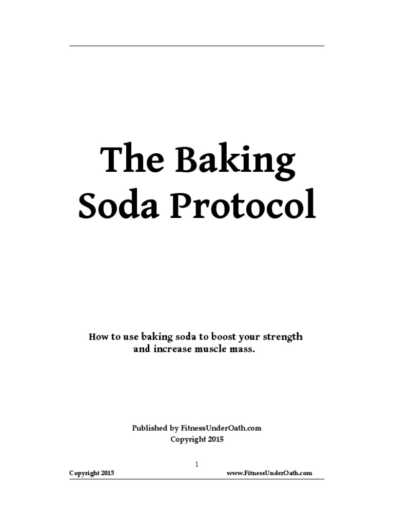 The Baking Soda Protocol How To Use Baking Soda To Boost Your Strength
