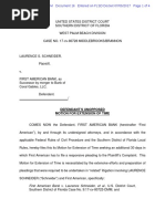 Defendant First American 'S Counsel, Henry Bolz, III Unopposed Motion For Extension of Time D.E. 16 17-80728