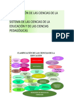 CLASIFICACI+ôN DE LA CIENCIAS DE LA EDUCACI+ôN