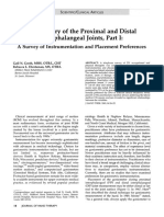 Goniometry of The Proximal and Distal Interphalangeal Joints, Part I