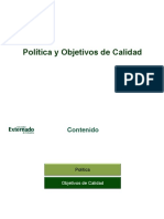 Política y Objetivos Calidad