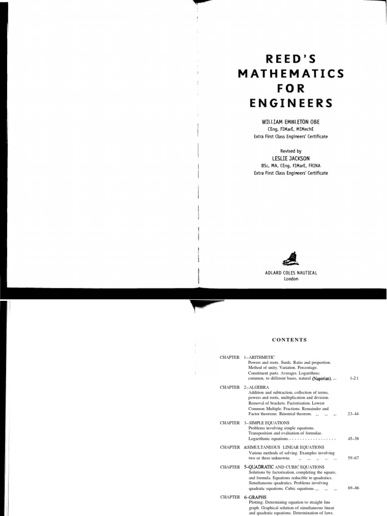 Reeds 1 Mathematics | PDF | Triangle | Logarithm