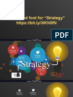 Font For "Strategy": Designed by