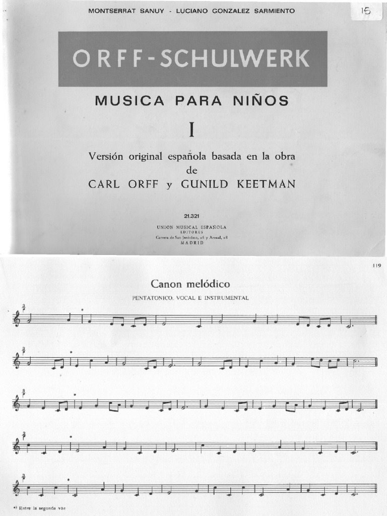 Orff Schulwerk 1 - Orff | PDF