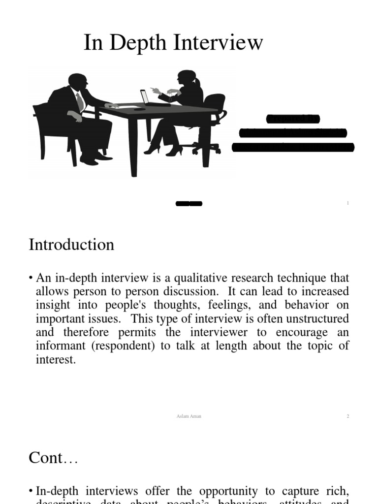 An In-Depth Exploration of Qualitative Interview Techniques | PDF ...