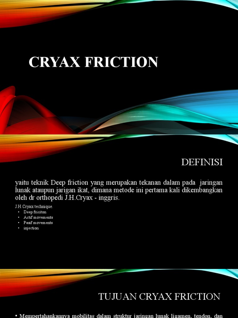 Teknik Friksi Cyriax: Definisi dan Aplikasi | PDF