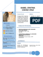 Curriculum Vitae Isabel Cristina Chávez Cruz 