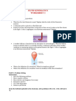 Fluid Kinematics Worksheet 3: PART 1: Essay Instructions