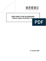Zero Employee Businesses Interim Report of Phases 1 & 2: 31 January 2006