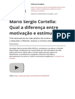 CORTELLA, M. S. Qual A Diferenca Entre Motivacao e Estimulo