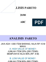 Pareto 20-80 ABC