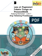 LAS7-Tekstong Prosidyural by RS. Domingo