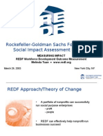 Rockefeller-Goldman Sachs Foundations' Social Impact Assessment Meeting