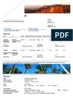 Electronic Ticket Receipt: Itinerary