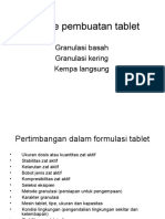 Metode Pembuatan Tablet