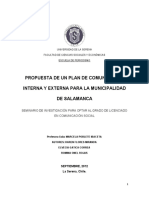 2012 -Propuesta de Un Plan de Comunicacion Interna y Externa Siiii