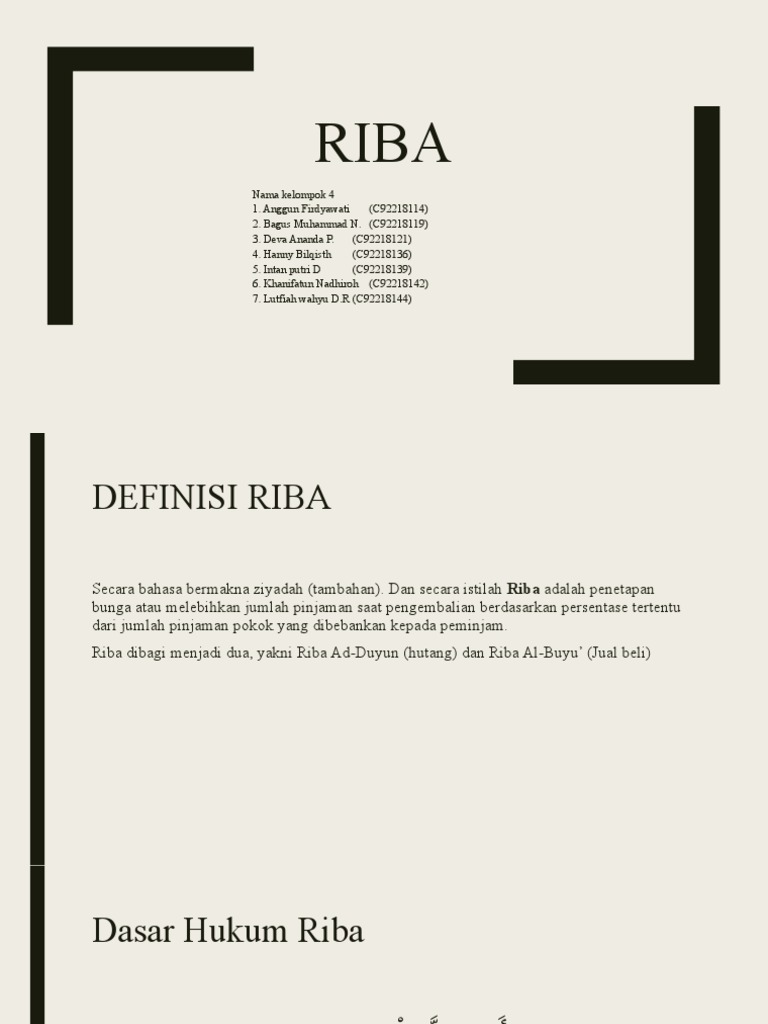 Riba (1) 2 | PDF