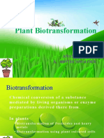 Plant Biotransformation: Anand C. R. S Biotechnology