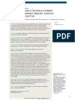 Efficacy of Rituximab Vs Tacrolimus in Pediatric Corticosteroid-Dependent Nephrotic Syndrome A Randomized Clinical Trial