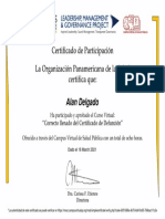 Curso Virtual Sobre El Correcto Llenado Del Certificado de Defunción, RELACSIS-Certificado de Aprobación 1125685