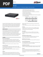 Dh-Xvr5116Hs-I2: 16 Channel Penta-Brid 5M-N/1080P Compact 1U Wizsense Digital Video Recorder