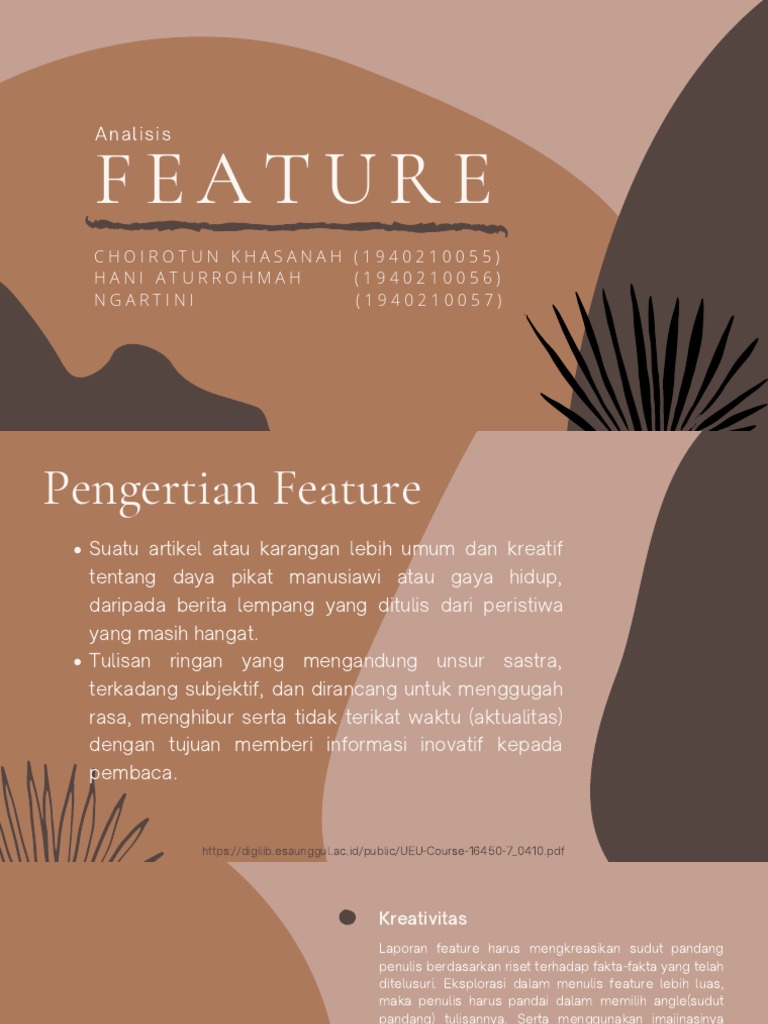 Pengertian dan Unsur Penulisan Feature | PDF