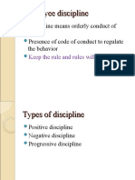 Discipline Grievances and Conflict