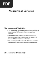 Measures of Variation