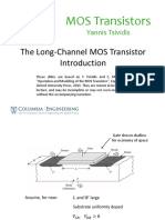 Lecture Slides The Long Channel MOS Transistor Introduction