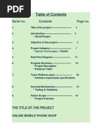 Mobile Showroom Management System Project Report