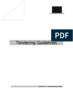 Tendering Guidelines: Version 1 - 23 November 2005